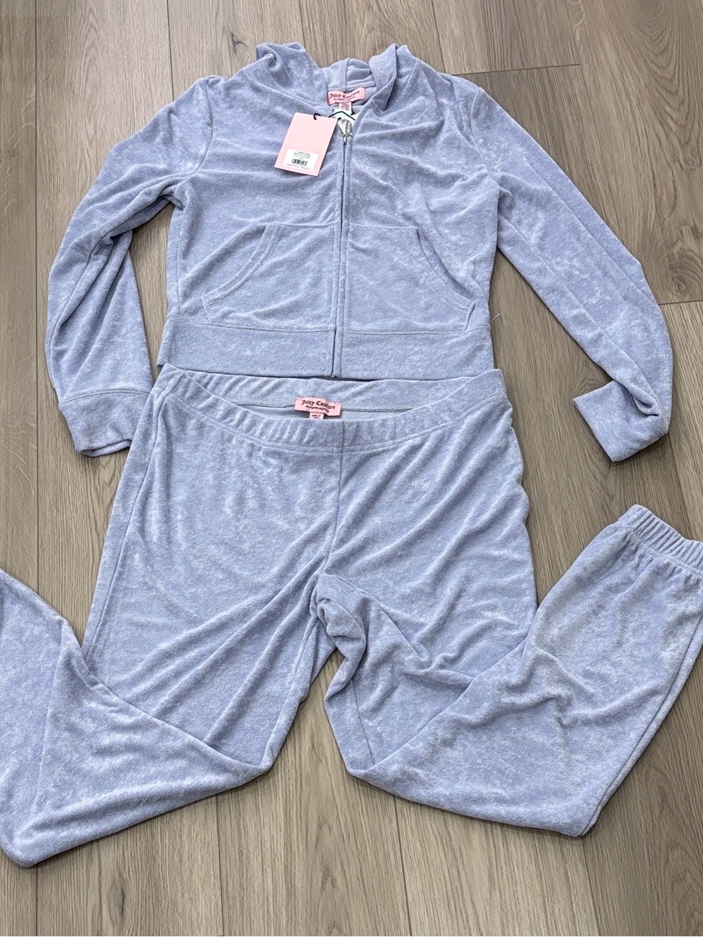 New with tag Juicy Couture terry lavender Tracksuit size medium